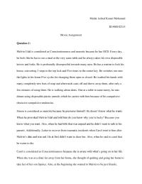 Movie Reflection Paper