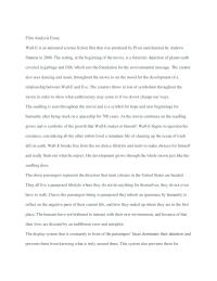 Analysis Essay Film Analysis
