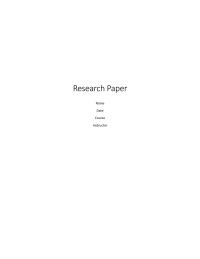 apa research paper outline
