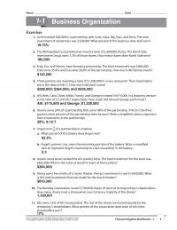 978-0538449670 Chapter 1 Workbook Solutions