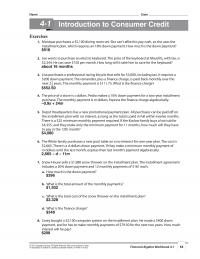978-0538449670 Chapter 4 Workbook Solutions