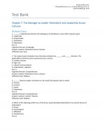 978-1506340708 Test Bank Chapter 07 Part 1
