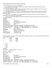 978-1337902571 Test Bank Web Appendix 08A Calculating Beta Coefficients