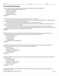 978-1337407342 Test Bank Chapter 02 Analysis Of Financial Statements