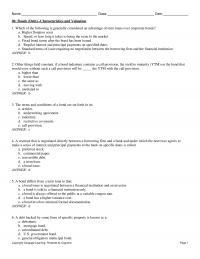 978-1337407342 Test Bank Chapter 06 Bonds Debt Characteristics And Valuation Part 1