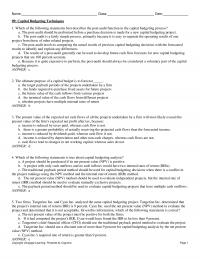 978-1337407342 Test Bank Chapter 09 Capital Budgeting Techniques