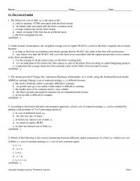 978-1337407342 Test Bank Chapter 11 The Cost Of Capital