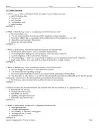 978-1337407342 Test Bank Chapter 12 Capital Structure