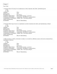 978-1337276337 Test Bank Chapter 5 Part 1