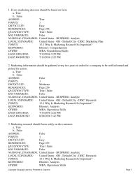 Marketing Chapter 15 1 Disc Research Topics 151 Why Marketing Research Important Keywords Blooms Comprehension Other