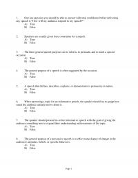 978-1319059415 Test Bank Chapter 7 Selecting A Topic And Purpose MC