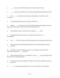 978-1319059415 Test Bank Chapter 9 Finding Credible Print And Online Materials FIB
