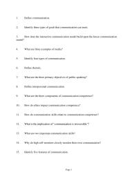 Chapter 1&nbsp; How does the interactive communication model build upon the linear communication model?