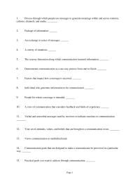 Chapter 1&nbsp;Communication between two people in which messages exchanged significantly influence their relationship