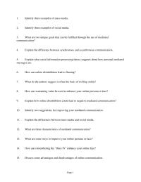 Chapter 3&nbsp;Explain what social information processing theory suggests about how personal mediated messages are