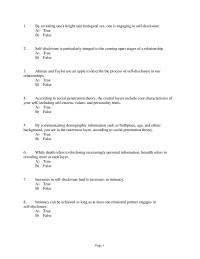 Chapter 10 Studies suggest that both women and men alike prefer disclosing to women more so than to men