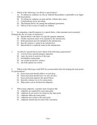 Chapter 14&nbsp;&nbsp;In comparing a specific purpose to a speech thesis, what statement most accurately distinguishes the two types of statements?