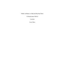 Media’s Influence On Rap And Hip-hop Music