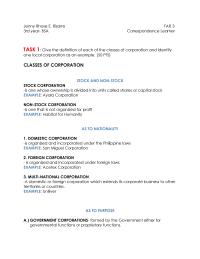 Corporations