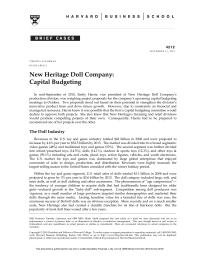 Case Study New Heritage Doll Company
