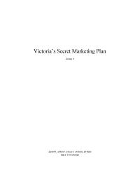 Victoria’s Secret Marketing Plan