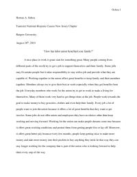 Union Essay