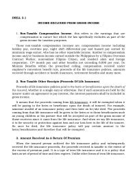 Marketing DRILL 31INCOME EXCLUDED
