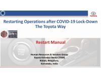 Report Restarting Operations