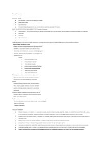 Strategic Management Strategic