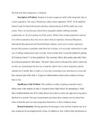 The End of In-Door Suspension: A Proposal