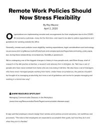 Remote Work Policies
