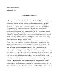 Dictatorship v. Democracy of Turkey