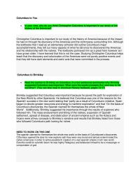 Colmbus impacts through different authors