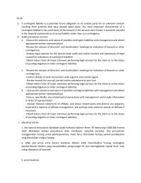 Auditing II Solution Chapter 24