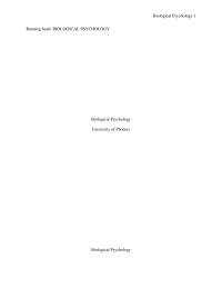 Biological Psychology