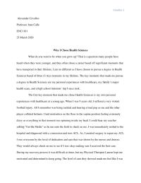 Narrative Essay Cevallos