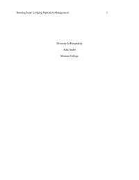 Report Running head Lodging