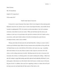 Youth Sports Concussion