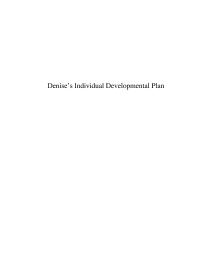 Denise’s Individual Plan