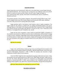 Target Economic Analysis
