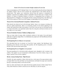 Porter’s Five Forces In Action: Sample Analysis Of Coca-cola