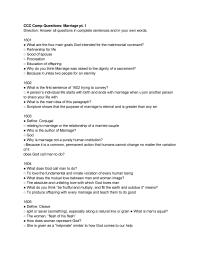 Ccc Composition Questions
