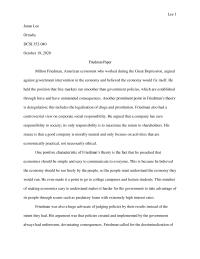 Dsci 352 Friedman Paper
