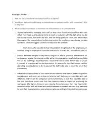 Case Study: Ombudsman to the Rescue – Answer