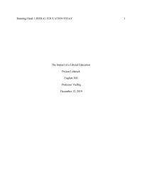 Liberal Learning Essay