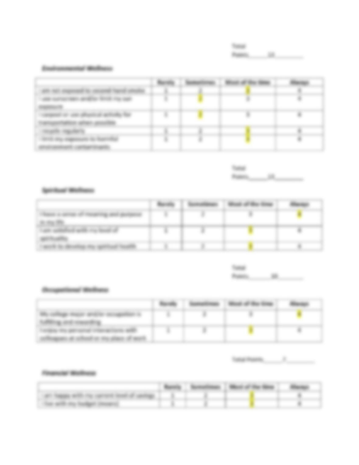 Wellness Evaluation Get 24/7 Homework Help Online Study Solutions