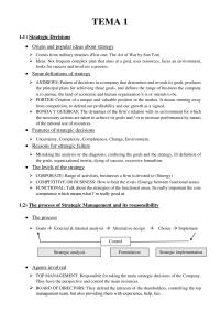 Strategic Management TEMA 111