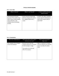 Ethical Decision Making