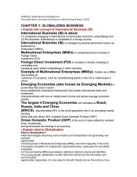 Globalizing Business