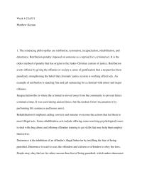 Sentencing Philosophies